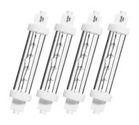FKLiLEBU 4 Pack R7S Heat Lamp Bulb, 118mm Linear Halogen Bulbs,Ideal for Buffets, Catered Events - Food Halogen Lamps, Gantry Lights, Warm White(300W)