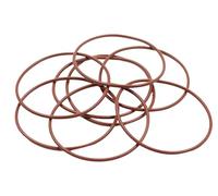 FKM O-Rings Brown For Machinery Plumbing Multiple Sizes 5.3mm Wire Diameter(264.6mm x 254mm x 5.3mm)