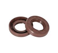 FKM Oil Seal 55x78x7mm Brown TC Skeleton Rotary Shaft Seal, Fluorocarbon Rubber Double Lip Spring Seal for Pumps, Gearboxes & Motors, Pack of 2