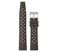FKM Rubber Watch Band 20mm 22mm, Waterproof Tropical Soft Watch Bands with Soild Stainless Buckle, Fast Release Breathable Wrist Watch Straps 2 Fix Loops, Replacement Dive Watchbands for Men Women