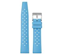 FKM Rubber Watch Band 20mm 22mm, Waterproof Tropical Soft Watch Bands with Soild Stainless Buckle, Fast Release Breathable Wrist Watch Straps 2 Fix Loops, Replacement Dive Watchbands for Men Women