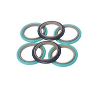 FKM STd Step Seal - 1PCS Rotary Joint Oil Seal with FKM O-Ring for High Temperature & Wear Resistance, 5m/s Working Speed(400mm)