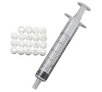 fkngcp 19Pcs Piping Tips, Modeling Toy Mini Piping Tips Set with Syringe, Miniature Cake Decorating Tools for Mini Polymer Clay Dollhouse Cake Crafts