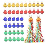 fkngcp 40Pcs Throw Streamers Paper Colorful Confetti Streamers for Cheer Mess-Free Multicolor Hand Throw for Birthday Wedding Party Celebrations, Randomly Colored