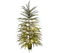 fkngcp Artificial Christmas Trees for Indoor & Outdoor Realistic Norfolk Pine Tree with Light for Porch Garden Holiday Home Decor, 47 inch Tabletop Christmas Tree