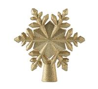 fkngcp Christmas Tree Topper Lighted Star with LED Rotating Snowflake Projector Lights Xmas Tree Decoration Christmas Star