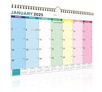 fkngcp Desk Calendar 2025-2026, 2025 Wall Calendar 18 Months Desk from Jan to June 2026, 8.7x11.8 Inch Family Planner with To-Do List Blank Note for Home Office Planning ＆ Organising