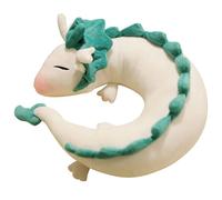fkngcp Dragon Body Pillow Soft Plush Cute Vivid Cartoon Anime Pillow, Skin-Friendly Washable Multi-Use U-Shaped for Driving, Traveling and Working Kids Neck