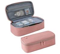 fkngcp Pencil Case Large Capacity Storage Pencil Pouch with Zipper Pen Organizer Case Oxford Cloth Aesthetic for Office College School Children Gift