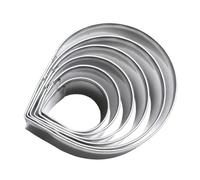 fkngcp Rose Cookie Cutter Stainless Steel Petal Cutting Mold Water Drop Fondant Cake Dies 6PCS rose cookie cutter