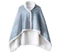 fkngcp Wearable Blanket 33x47'' Thick Small Blanket, Soft Lap for Women Warm Blankets for Winter Fleece Poncho Shawls and Wraps for Women Office Lunch Break Thick