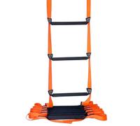 FKNGS Fire Escape Ladder, 16.4 Feet Emergency Fire Ladder, 2-3 Story Homes Reusable Safety Rope Ladder for Kids and Adults