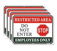 FKNSGR Restricted Area Authorized Personnel Only Sign 4 Pack