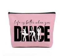 fkovcdy Makeup Bag-7, Life is Better When You Dance 1, 9.7 x 7