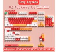 FKRTQIYN Custom Anime Keycaps Compatible with Mechanical Keyboards Compatible With Brazilian Korean Japanese Spanish French Russian ISO Enter 7U(02-Cherry-US)