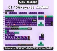 FKRTQIYN Custom Anime Keycaps Compatible with Mechanical Keyboards Compatible With Brazilian Korean Japanese Spanish French Russian ISO Enter 7U(01-Cherry-ES)