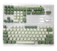 FKRTQIYN Custom PBT Keycaps Compatible with Mechanical Keyboards Arabic Korean Japanese Russian Thai Compatible Keycap Set 123 Matcha XDA Profile(Arabic)
