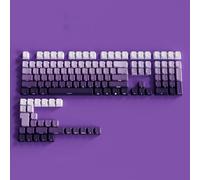 FKRTQIYN Gradient Gray RGB Backlit PBT Double Shot Keycaps Compatible With MX Switch Mechanical Keyboards With Side Engraving(10)