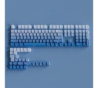 FKRTQIYN Gradient Gray RGB Backlit PBT Double Shot Keycaps Compatible With MX Switch Mechanical Keyboards With Side Engraving(09)