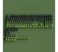 FKRTQIYN Gradient Gray RGB Backlit PBT Double Shot Keycaps Compatible With MX Switch Mechanical Keyboards With Side Engraving(05)