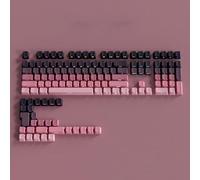 FKRTQIYN Gradient Gray RGB Backlit PBT Double Shot Keycaps Compatible With MX Switch Mechanical Keyboards With Side Engraving(02)
