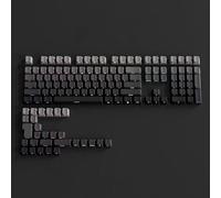 FKRTQIYN Gradient Gray RGB Backlit PBT Double Shot Keycaps Compatible With MX Switch Mechanical Keyboards With Side Engraving(08)