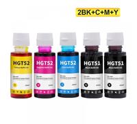 FKRTQIYN Hinicole Dye Ink Bottle Compatible with Inkjet Printers Compatible With DeskJet GT5810 GT5820 GT51 GT52 Tank Models 310 410 318 418(5Color)