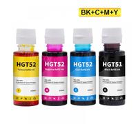 FKRTQIYN Hinicole Dye Ink Bottle Compatible with Inkjet Printers Compatible With DeskJet GT5810 GT5820 GT51 GT52 Tank Models 310 410 318 418(4Color)