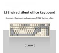 FKRTQIYN RGB Light Effect Mechanical Feel Keyboard For Silent Office And Gaming Compatibility With Various Devices(Sea of Stars)