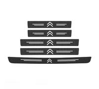 FKSWJZXD 5Pcs Car Door Sill Protector for Citroen C5 aircross 2017-2023 2024, Scratch Resistant Carbon Fiber Car Kick Plates Sticker Automobile