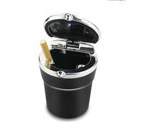 FKSWJZXD Car Ashtray for Hyundai Tucson 2025/ Kona SX2 EV/Ioniq 6/ Ioniq 5/Sante Fe 2024 2025 2026, Flame Retardant, High Temperature Resistant, Detachable, Large Capacity Ashtray,Black