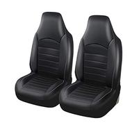 FKSWJZXD Car Seat Covers Front Pair for Nissan Qashqai 2010-2014, Heavy Duty Waterproof Car Seat Covers/Protectors, Easy Clean Seat Cover,Black