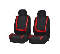 FKSWJZXD Full set Car Seat Covers for FIAT 500 Abarth 595 2017-2024, Car Seat Cover Non-slip Easy to Install Clean, Full Set High Back Bucket Cover,Red