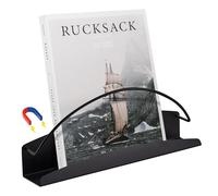 FKTXCO Magnetic File Holder Magnetic Organizer Folder Holder Magnetic Magazine Holder Magnetic Paper Holder Magnetic Mail Holder Book Holder for Whiteboard, File Cabinet,Refrigerator(Black)