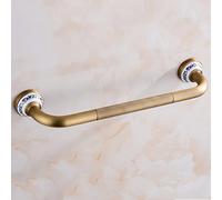 FKXSXAZ Bronze Brushed Bathroom Grab Bar,All Brass Celadon Shower Safety Handrail for Pregnant Elderly,Retro Anti-Slip Straight Bath Grips,Barrier-Free Disability Assist Device Access (Ant