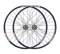 FKXSXAZ Mountain Bike Wheelset Disc Brake 27.5'' MTB Quick Release Front Rear Wheels Bicycle Rim 32H Hub For 7/8/9/10 Speed Cassette (Color : Red)