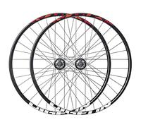 FKXSXAZ MTB Wheelset Disc Brake 27.5'' Mountain Bike Bicycle Rim Quick Release Front Rear Wheels 32H Cassette Hub For 7/8/9/10 Speed (Color : Red)