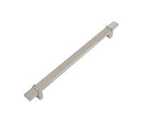 FKXSXAZ Stainless Steel Push and Pull Shower Door Handle Single, Bathroom Knobs Grab Bar for Enclosures Adjustable Hole Centres (Size : 400mm)
