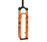 FKXSXAZ Suspension Fork 26/27.5 Inch Straight Double Air Chamber Front Bicycle Shoulder Control (Color:A, Size 29inch)