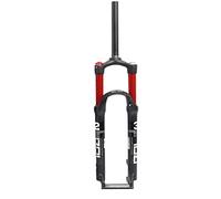FKXSXAZ Suspension Fork 26/27.5 Inch Straight Double Air Chamber Front Bicycle Shoulder Control (Color:A, Size 26inch)