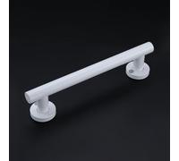 FKXSXAZ Wall Mounted Cylindrical Bathroom Grab Bar Black,304 Stainless Steel Safety Anti-Slip Bath Handrail,Straight Baking Paint Shower Handle for Seniors Pregnant Handicap (White 60cm)