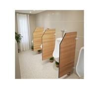 FKXSXAZ Wall-Mounted Urinal for Men - Toilet Partition, Ideal Schools, Shopping Malls & Public Restrooms (Walnut Finish)