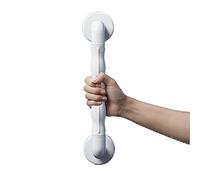 FKXSXAZ Wave-Shaped Non-Slip White Grab Handle Safety Straight Bar Rail,Bathroom Balance Aauxiliary Support Handrail (Size : 38cm)