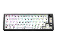 FKZ DK67 V2 65% Barebones Keyboard Kit,Small Compact Wireless RGB Gaming Keyboard Hot-Swap PCB Plate Tri-Mode BT5.0/2.4G/USB-C Mechanical Keyboard Kit with Knob&Screen for Win/Mac(Black)