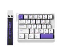 FKZ M30HE Rapid Trigger Gaming Keyboard,Hall Effect Magnetic Switch One Handed Hot Swap RGB Wired Mechanical Keyboard Adjustable Actuation 8K Hz Polling Rate Macro Keypad for E-Sports Gamer (White)