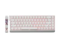 FKZ MAD 68 HE Rapid Trigger Gaming Keyboard,65% Hall Effect Magnetic Switch Keyboard with Adjustable Actuation Hot Swap Wired Mechanical Keyboard Side Printed PBT Keycaps,Custom Software (White)