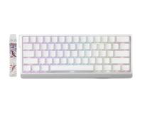 FKZ MADLIONS MAD 60 HE Magnetic Switch RGB Gaming Keyboard,60% Hall Effect Rapid Trigger Adjustable Actuation Hot Swap Wired Mechanical Keyboard with Side Printed Keycaps PC/Mac Gamer (White)