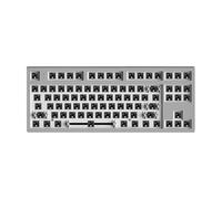 FL MK870 Keyboard Kit 87 Bluetooth Wireless 2. 4G Three-Mode Custom Mechanical Keyboard With RGB Hot Swappable Sockets Compatible With Various Devices(GREY)