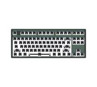 FL MK870 Keyboard Kit 87 Bluetooth Wireless 2. 4G Three-Mode Custom Mechanical Keyboard With RGB Hot Swappable Sockets Compatible With Various Devices(EMERALD)