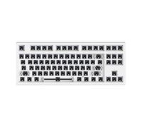 FL MK870 Keyboard Kit 87 Bluetooth Wireless 2. 4G Three-Mode Custom Mechanical Keyboard With RGB Hot Swappable Sockets Compatible With Various Devices(WHITE)